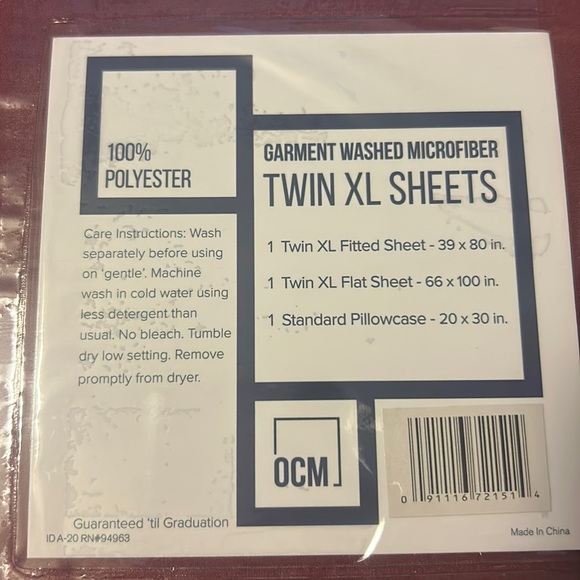 OCM Bedding One Set Of Twin Xl Sheets Poshmark